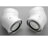 Коаксиальный отвод ARISTON 45 M/F d80/125 2 шт. 3318092 1