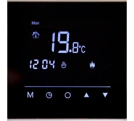 Сенсорный программируемый терморегулятор REXANT R300B, черный 51-0575