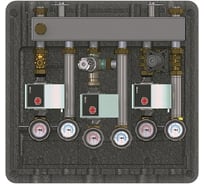 Гребёнка, DN20, с гидрострелкой, 1", 2 контура, размер отвода-1", 2 м3/ч ELSEN EWG20.02