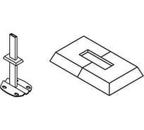 Розетка пластмассовая для монтажа на полу Kermi без отделки, прямоугольная, цвет белый RAL 9016 ст.арт. ZAERKR30WEI ZB01190001