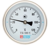Термометр МЕТЕР ТБ-100-1 T=0..120 С, L=100 мм кл.1,5 (с латун.гильзой G1/2) 2545