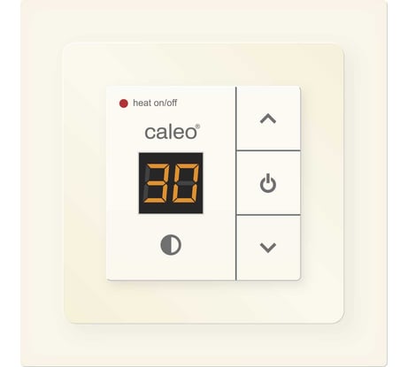 Терморегулятор Caleo 720 бежевый с адаптерами, встраиваемый цифровой, 3,5 кВт КА000001912