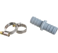 Штуцер для сливных шлангов в комплекте с хомутами d19/19 мм FT Group 773446