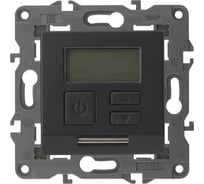 Терморегулятор ЭРА 14-4111-05 универс. 230В-Imax16А, IP20, Elegance, антрацит Б0034379