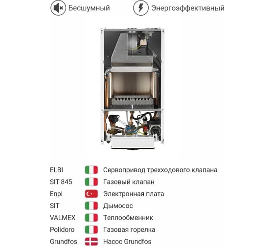 Газовый настенный котел Federica Bugatti ECO 24 TURBO 2-х контур 2025938