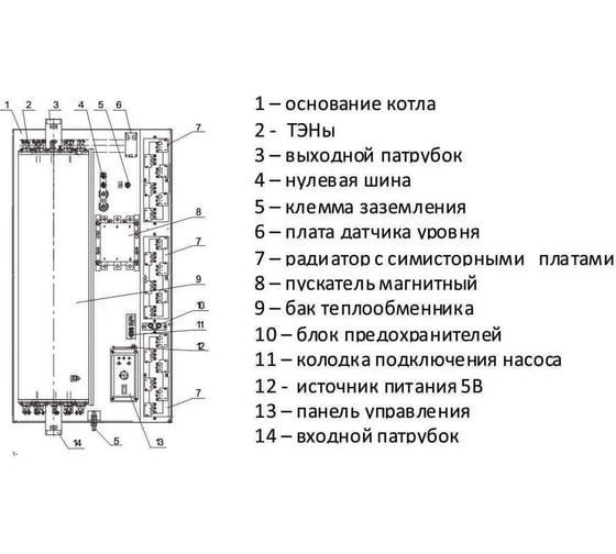 Электрокотел РЭКО 99 кВт, 380 В 100П 46012341007