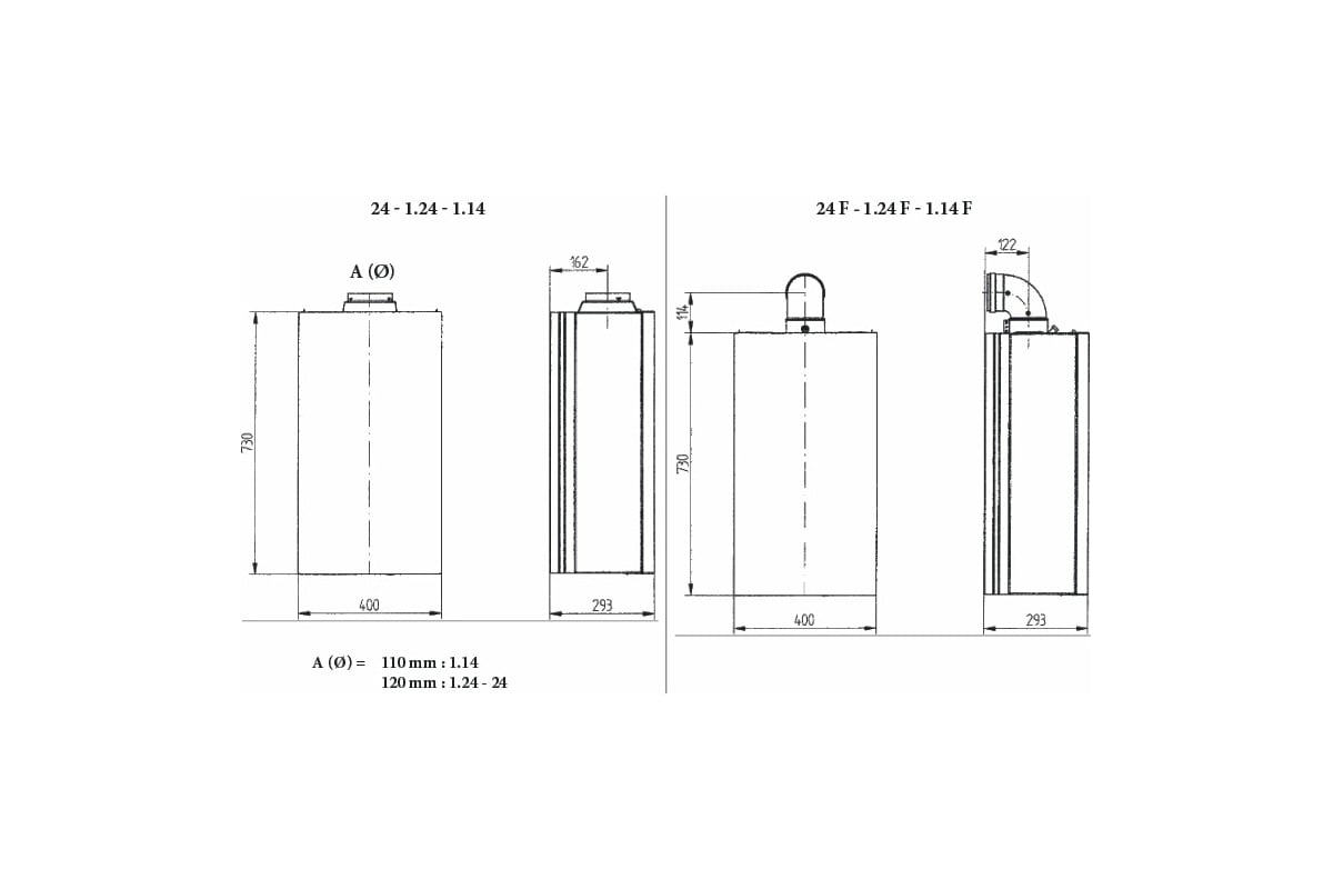 Котел газовый eco four 1.14 f