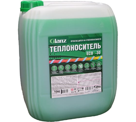 Теплоноситель (-30; 20 кг; пропиленгликоль) ECO Glanz GL403