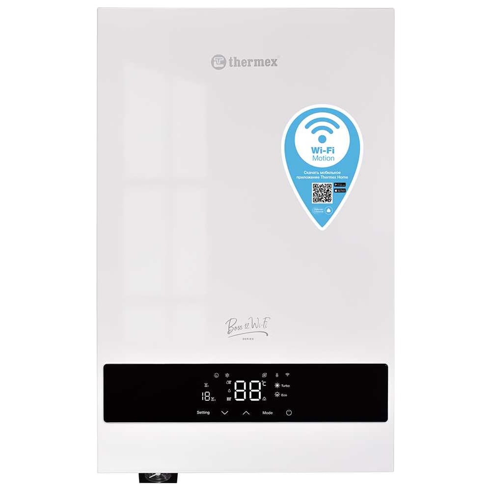 ЭлектрическийнастенныйкотелТермексTHERMEXBoss12Wi-Fi,WhiteЭдЭБ05052
