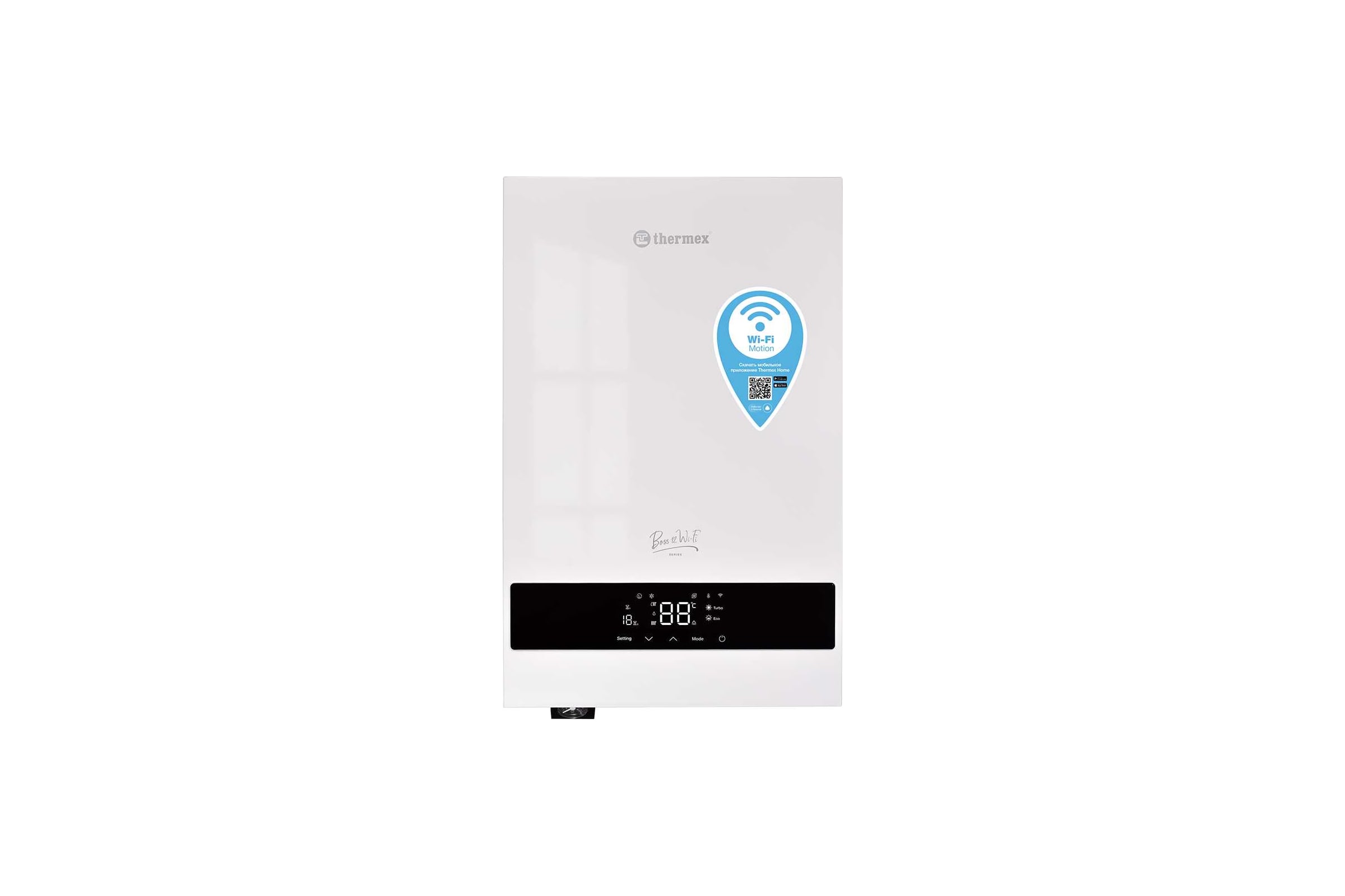 ЭлектрическийнастенныйкотелТермексTHERMEXBoss12Wi-Fi,WhiteЭдЭБ05052