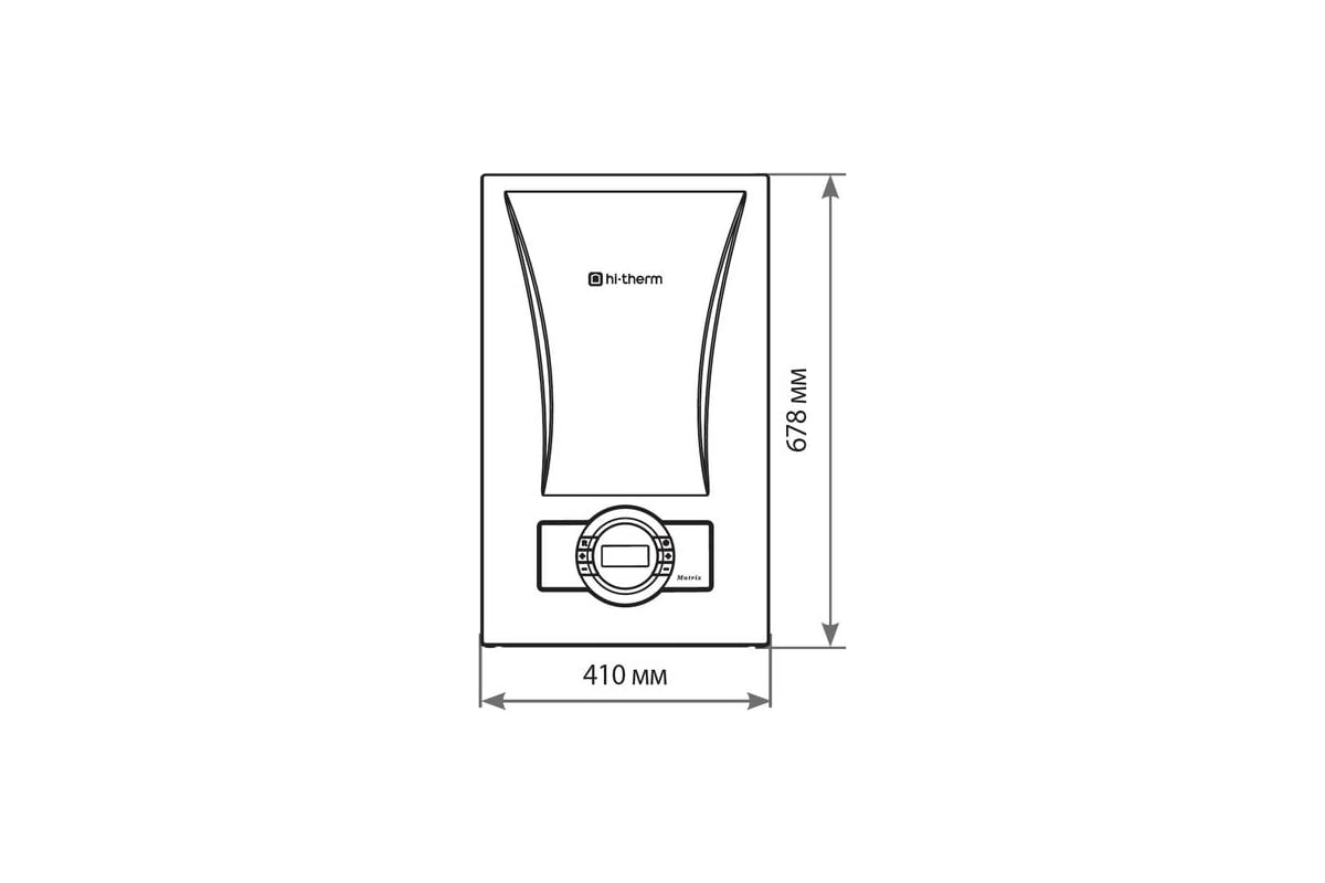 Газовый котел Hi-Therm конденсационный, двухконтурный MATRIX 35