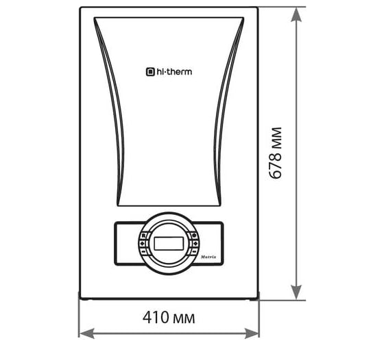 Газовый котел Hi-Therm конденсационный, двухконтурный MATRIX 35