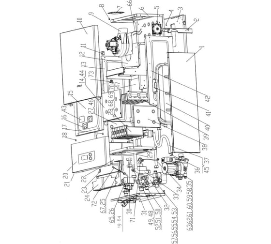 Котел настенный газовый двухконтурный Сармат T-24 KW (CN) 00012876