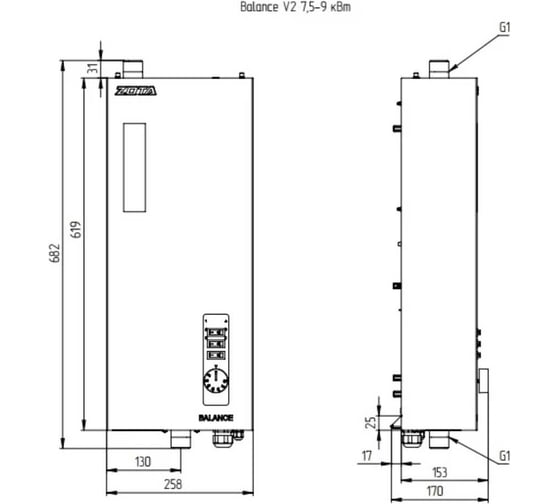 Электрокотел ZOTA Balance V2 - 9 ZB3468421009