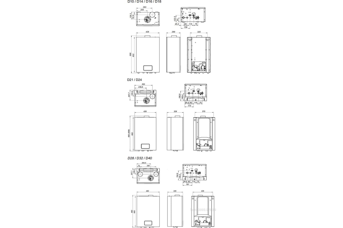 Настенный газовый котёл ARDERIA D24 - выгодная цена, отзывы,  характеристики, фото - купить в Москве и РФ