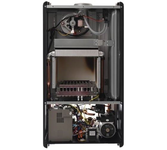 Газовый котел Е8tempo 24 кВт двухконтурный (черное стекло) GJA24W