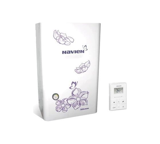 Газовый настенный котел Navien Ace-24A АТМО White с цветком 1