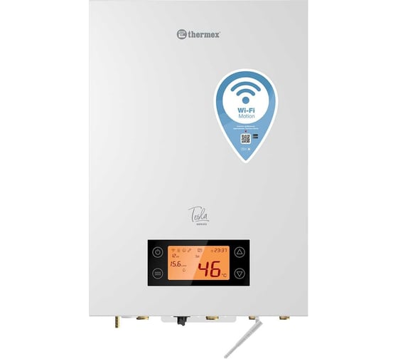 Электрический двухконтурный настенный котел Термекс THERMEX Tesla 12-24 Wi-Fi ЭдЭБ02807