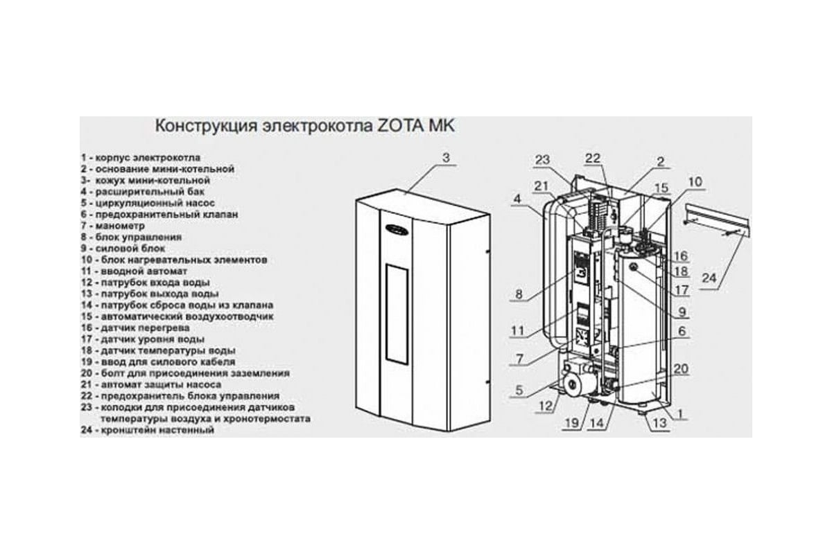 Подключение насоса к зота солид х Электрический котел "MK-S" - 18 ZOTA ZM3468421018 - выгодная цена, отзывы, харак