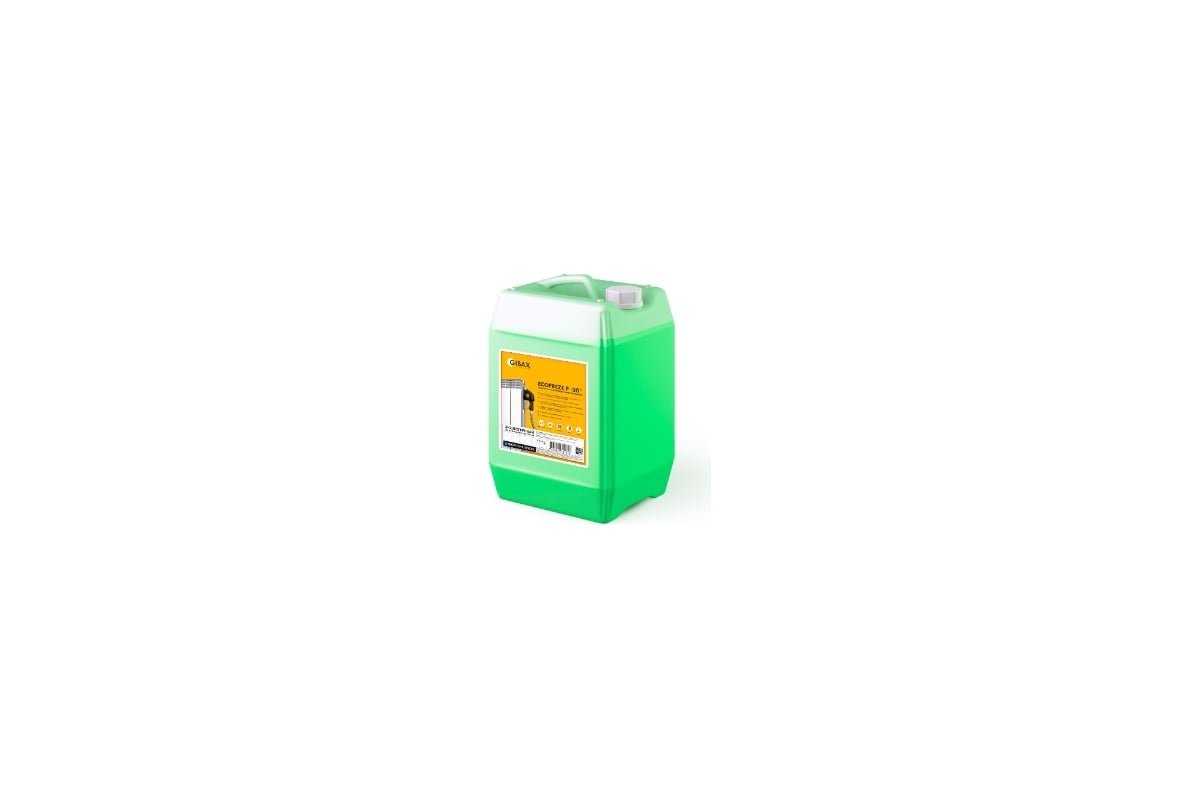 Теплоноситель пропиленгликоль (пищевой) GIBAX Ecofreeze -30 град, 10 кг ...