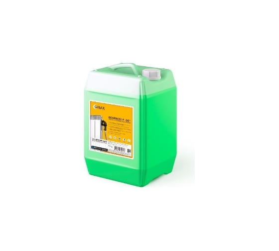 Теплоноситель пропиленгликоль (пищевой) GIBAX Ecofreeze -30 град, 20 кг, зеленый GF05-200000 1