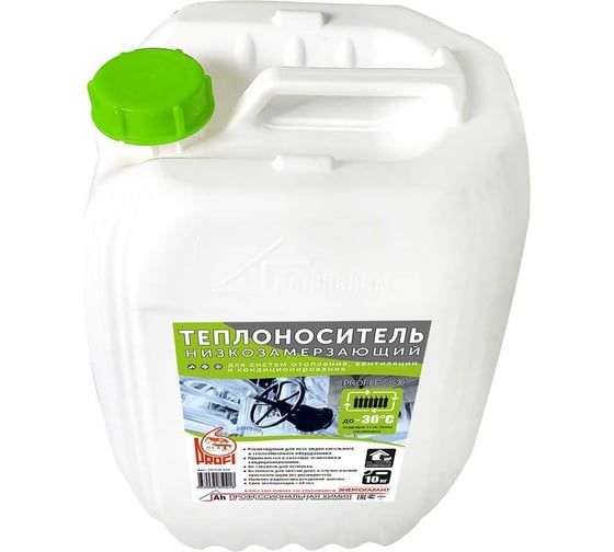 Теплоноситель на основе пропиленгликоля PROFI Eco-30 в канистре 10 кг ПРЭ30-010