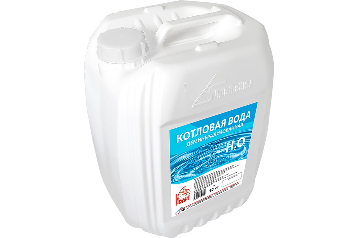 Вода котловая деминерализованная, двойной очистки, в канистре, 10 кг ...