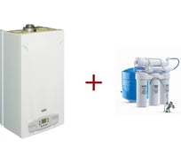 Газовый настенный котел Baxi Main Four 24 + Водоочиститель Аквафор ОСМО 50 исп. 5