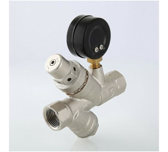 Подпиточный клапан с фильтром и манометром (1/2") Valtec VT.515.N.04