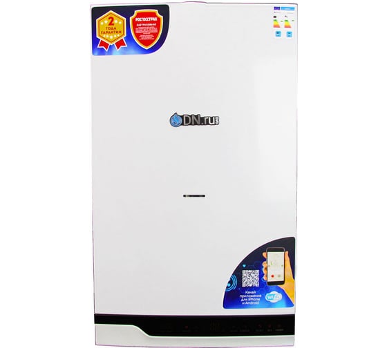 Котел газовый двухконтурный  DN.ru 24кВт, с Wi-Fi GB24CD-W настенный, белый D380-00003