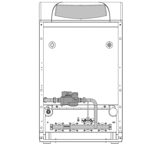 Напольный чугунный котел с атмосферной горелкой Ferroli PEGASUS D32 0E4L4AWA