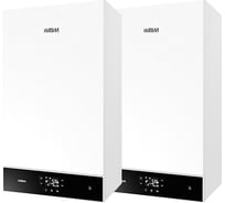 Каскадная установка AUROS 48 кВт (2 котла 24 кВт + 24 кВт) с каскадным контроллером WARM KA11048