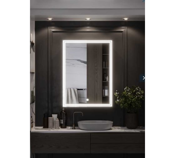 Зеркало-шкаф SANTREK HOME с LED подсветкой левое "ПЕРСЕЙ" 600x800мм 319298