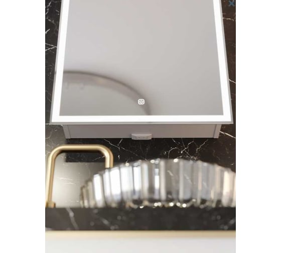 Зеркало-шкаф SANTREK HOME с LED подсветкой левое "ФЕНИКС" 500x800мм 319292