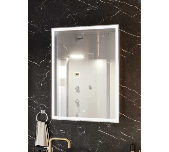 Зеркало-шкаф SANTREK HOME с LED подсветкой левое "ФЕНИКС" 500x800мм 319292