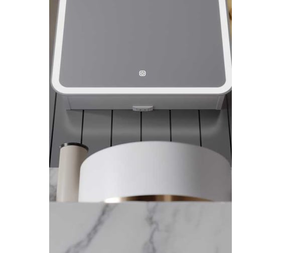 Зеркало-шкаф SANTREK HOME с LED подсветкой левое "ХЕЛЕНА" 500x800мм 319284