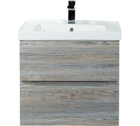 Подвесная база под раковину Art&Max TECHNO с двумя выкатными ящиками, Сосна AM-Techno-600-2C-SO-LW635