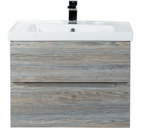 Подвесная база под раковину Art&Max TECHNO с двумя выкатными ящиками, Сосна AM-Techno-700-2C-SO-LW635