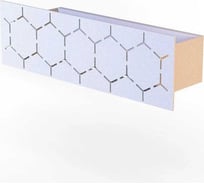 Полка Граф Держалкин Bee mono 30x9.2x9 белая Fl-bee-mono30-б