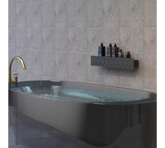 Полка Граф Держалкин Bee mono 50x9.2x9 черная Fl-bee-mono50-ч