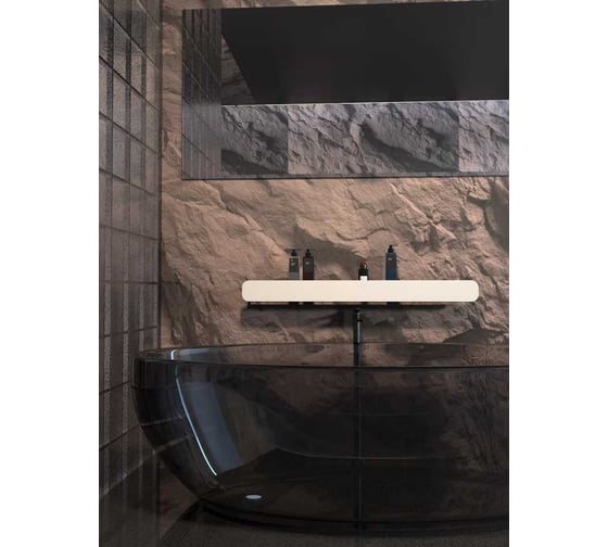 Полка Граф Держалкин Radius mono 100x9.2x9 белая Fl-ra-m100-б