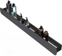 Полка Граф Держалкин Radius mono 100x9.2x9 черная Fl-ra-m100-ч