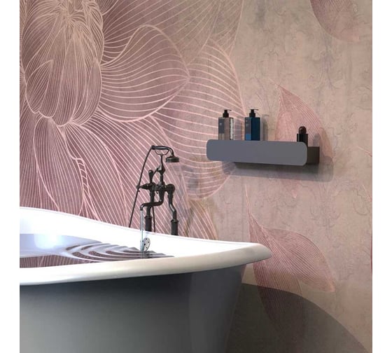 Полка Граф Держалкин Radius mono 60x9.2x9 черная Fl-ra-m60-ч