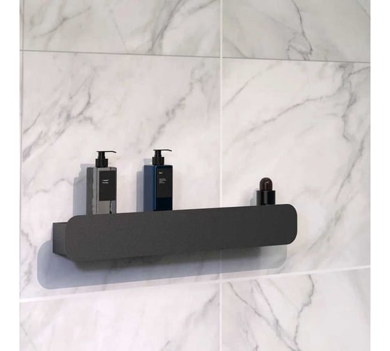 Полка Граф Держалкин Radius mono 60x9.2x9 черная Fl-ra-m60-ч