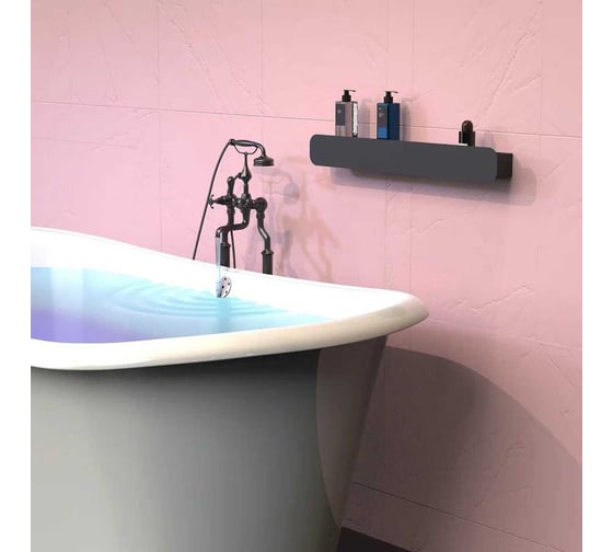 Полка Граф Держалкин Radius mono 70x9.2x9 черная Fl-ra-m70-ч