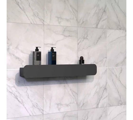 Полка Граф Держалкин Radius mono 70x9.2x9 черная Fl-ra-m70-ч