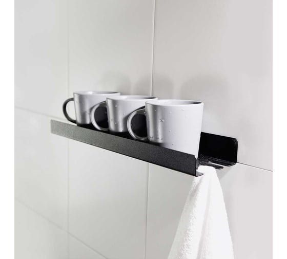 Полка Lagom decor mastery "Dash", с отверстиями "Черта", 400x100x40 мм 64378LDMSHDAB231