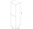 Пенал подвесной IDDIS 40 см, светло-серый, Эдифис (Edifice) EDI40L0i97 7