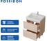 Тумба 1Marka new aris 60н 2 ящика, дуб сонома Ц0000019918 6