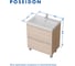 Тумба 1Marka new aris 70н 2 ящика, дуб сонома Ц0000019920 6